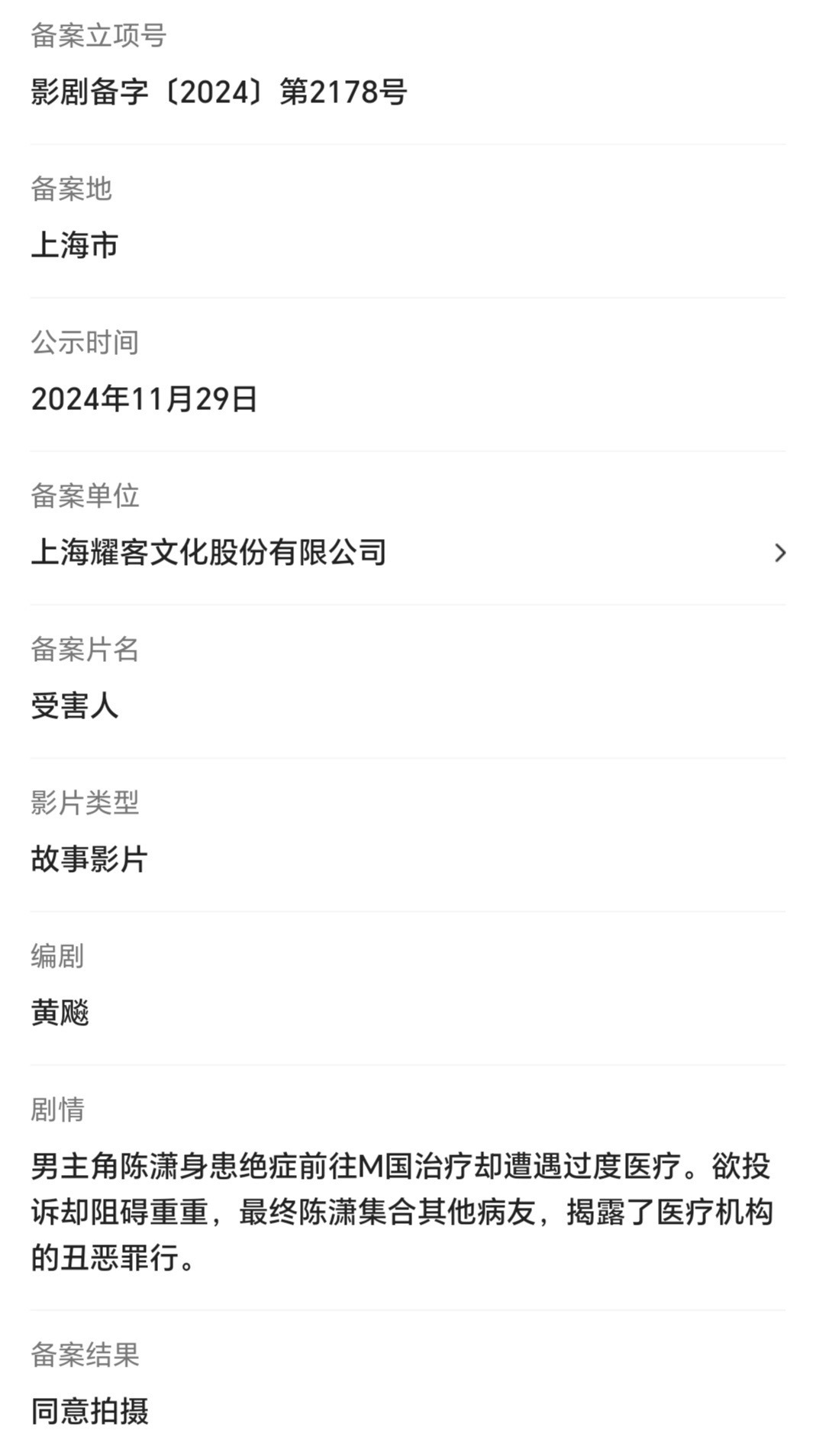 王俊凯的新饼 电影《受害人》 。 