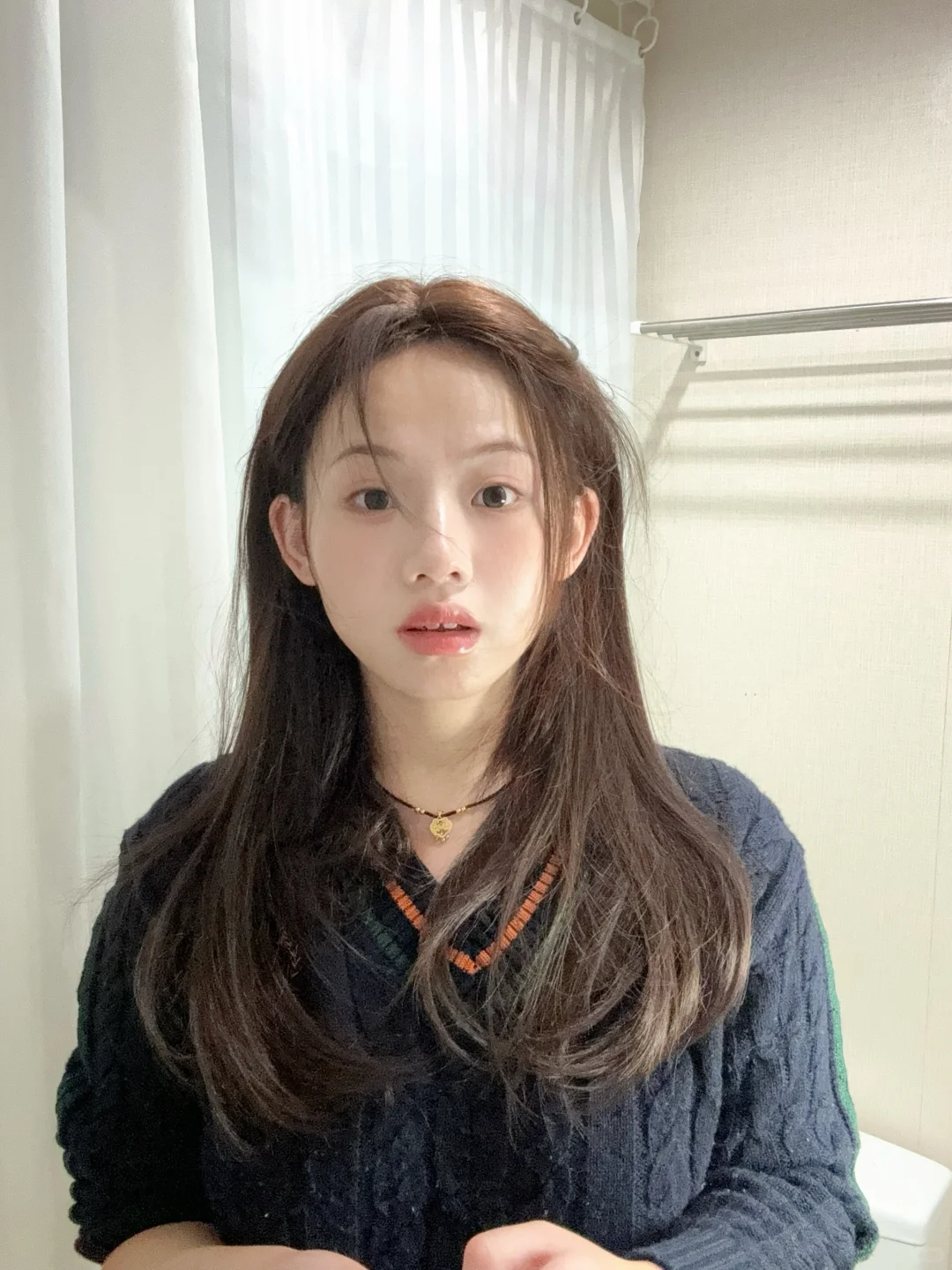 淡淡妆感。