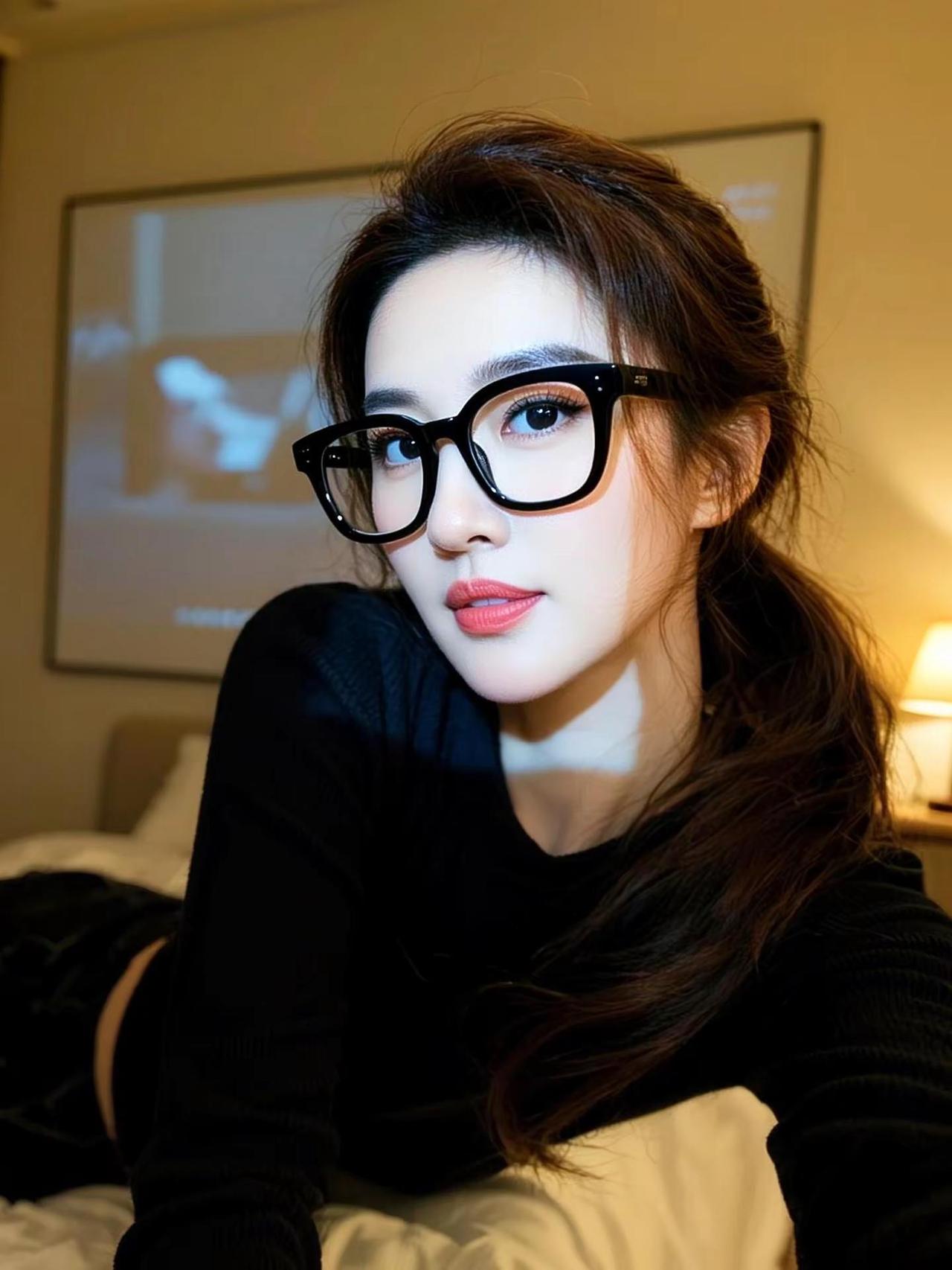 显脸小眼镜  推荐自用款ai创作 高颜值 眼镜杀 每日分享