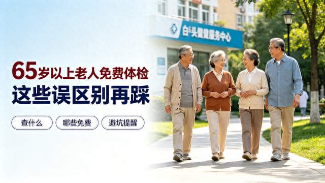 国家给65岁以上老人的免费体检，这些误区别再踩了