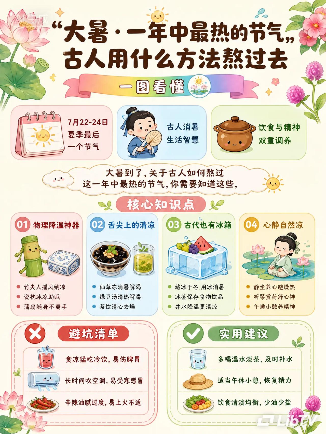 ☀️大暑古人咋熬？答案太意外。大暑古人怎么熬？99%的人都以为只能硬扛，其实老祖