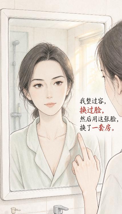 我整过容，换过脸，然后用这张脸，换了一套房。
 
这是国内家事调解栏目记录的婚恋
