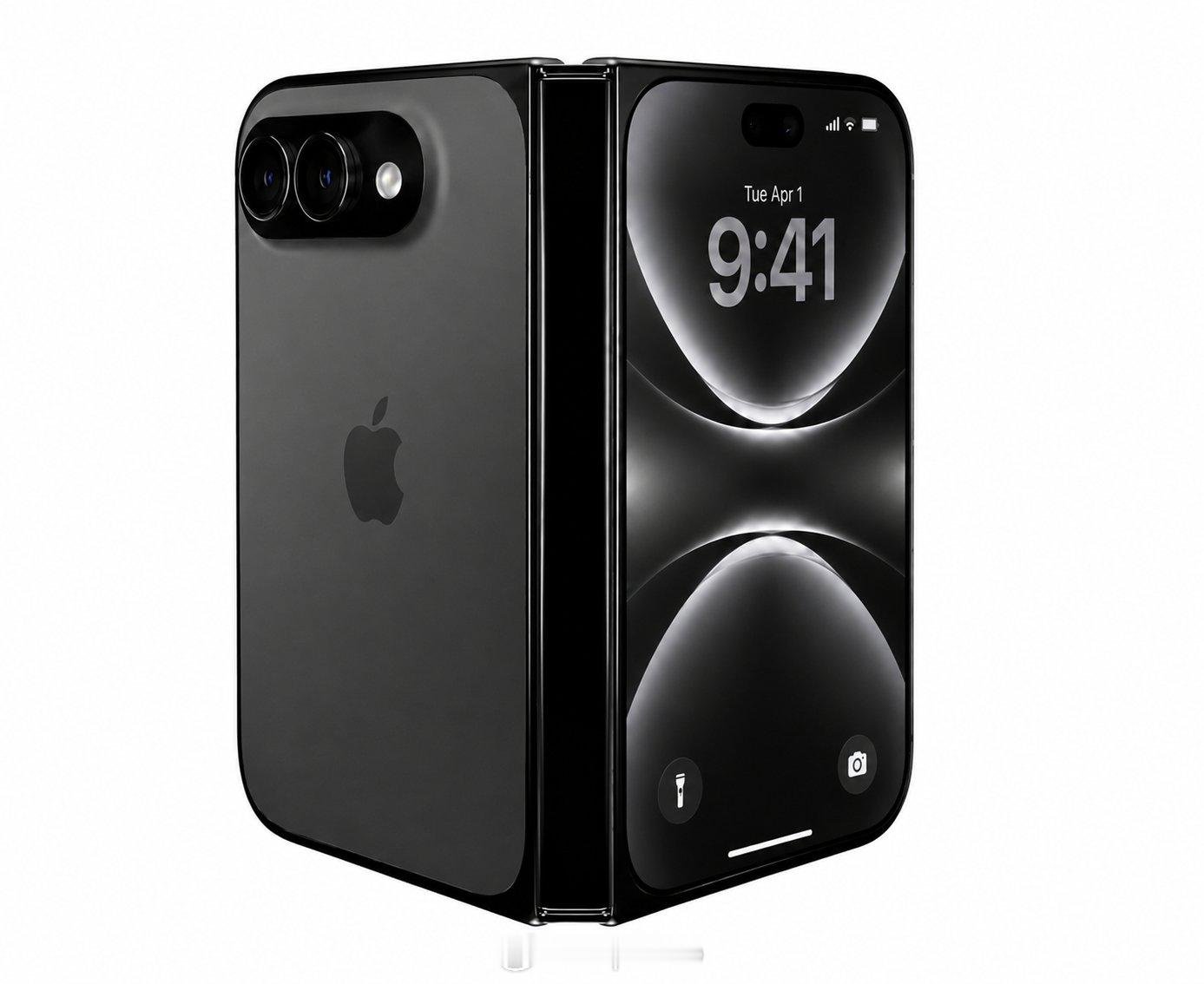 iPhone Ultra 渲染图泄露再现一张新的渲染图再次展示了苹果首款折叠 i