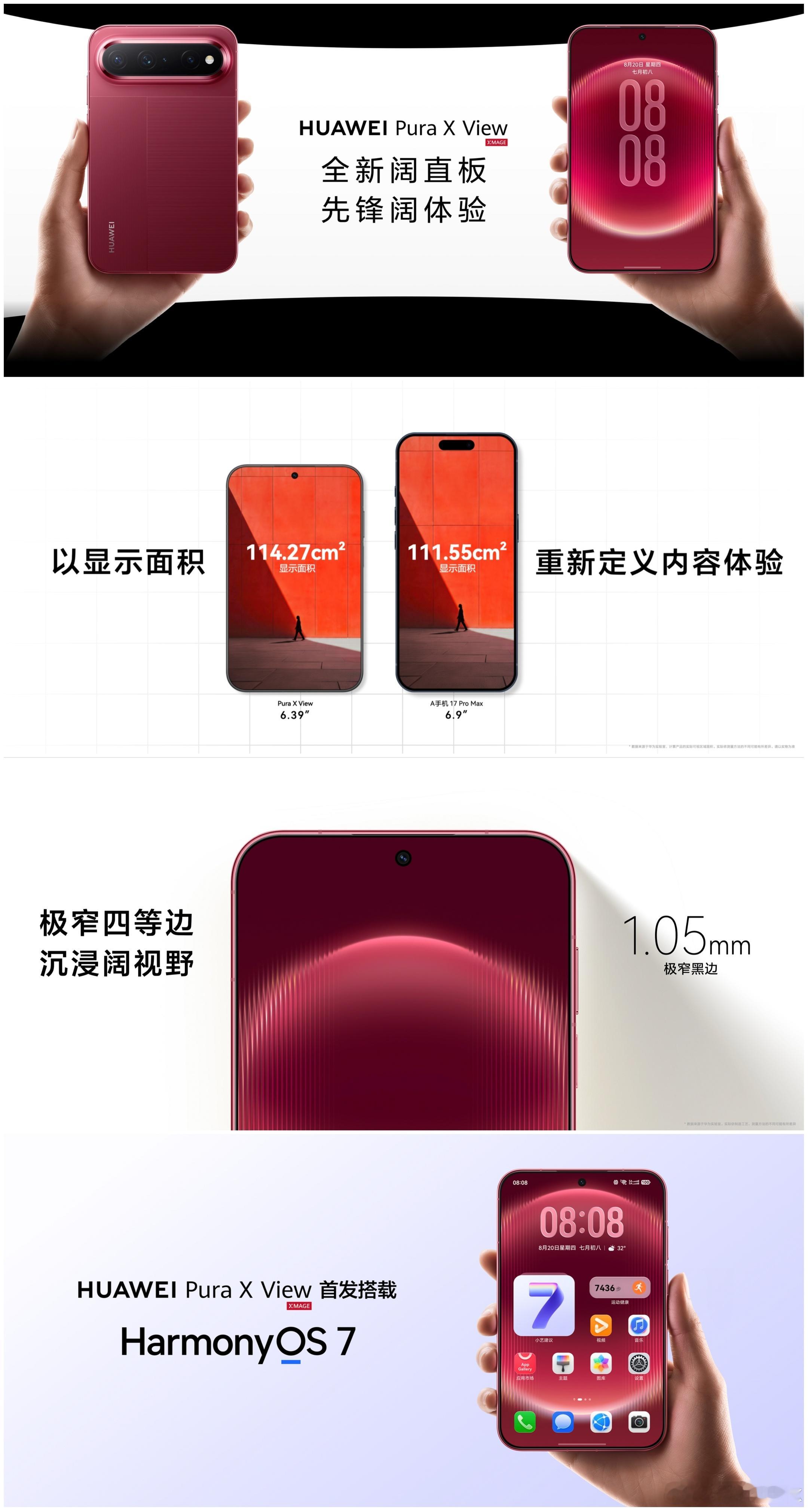 有技术就是可以为所欲为！华为第三款阔折叠，也是全球首款阔直板来了。之前很多人希望