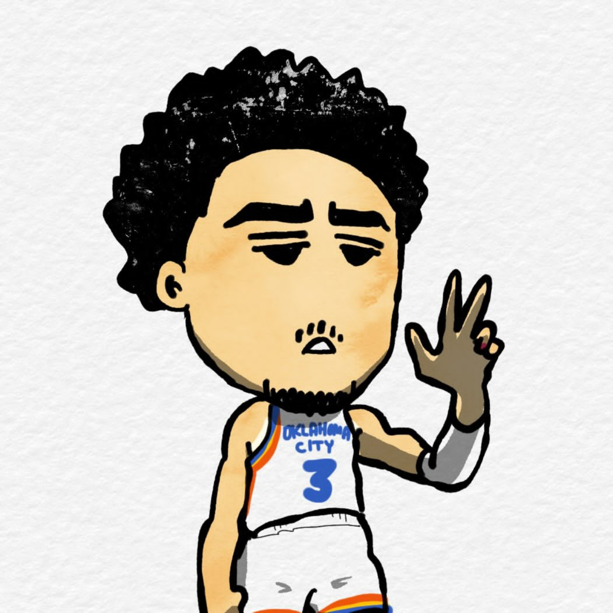 7a为麦凯恩加更一张！豆包分析寓意为：球场是冷血三分射手，生活里是逛超市也精致的