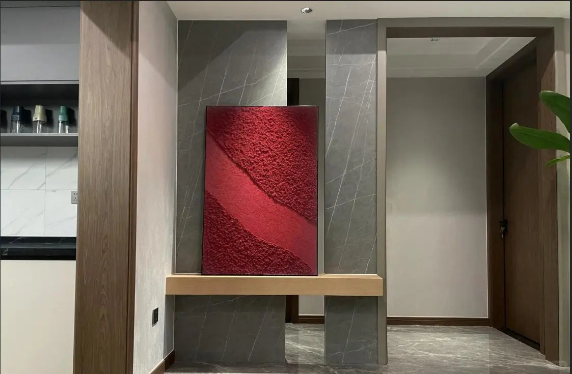 原创手绘装饰画《红红火火》增添生活亮