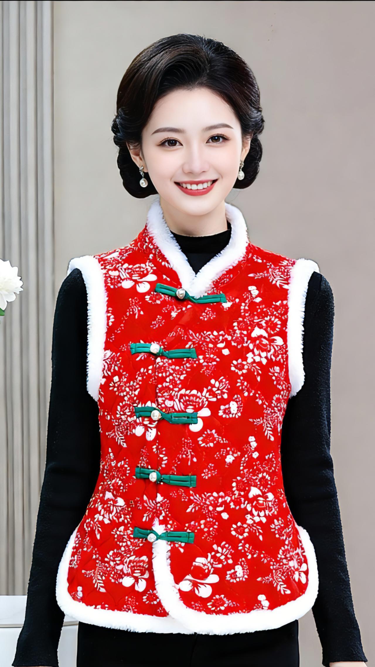 红袄年味
 
冬日的风裹着细碎的凉意，却吹不散一抹艳红带来的温煦。那件中式夹棉马