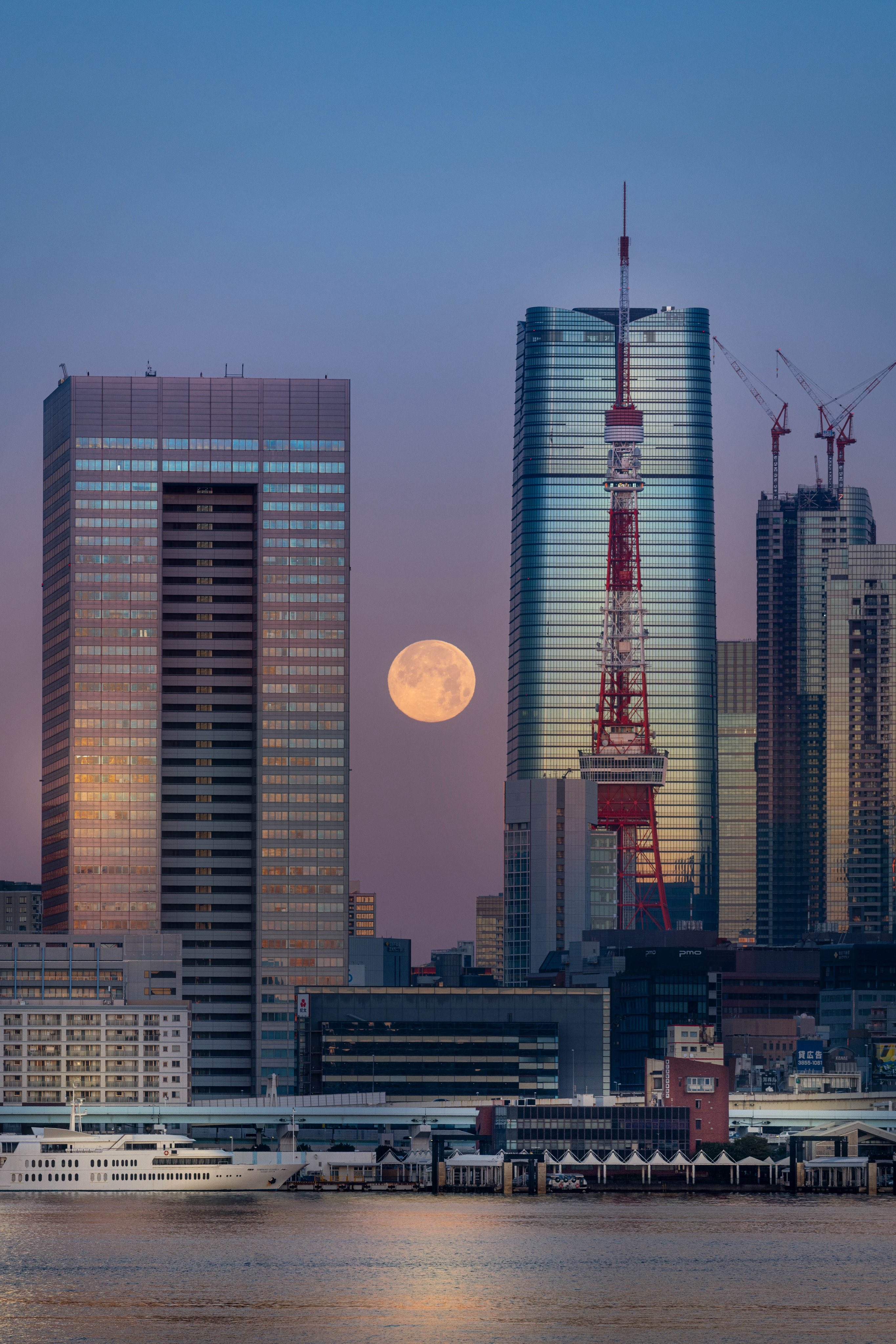东京清晨的月 ​​​