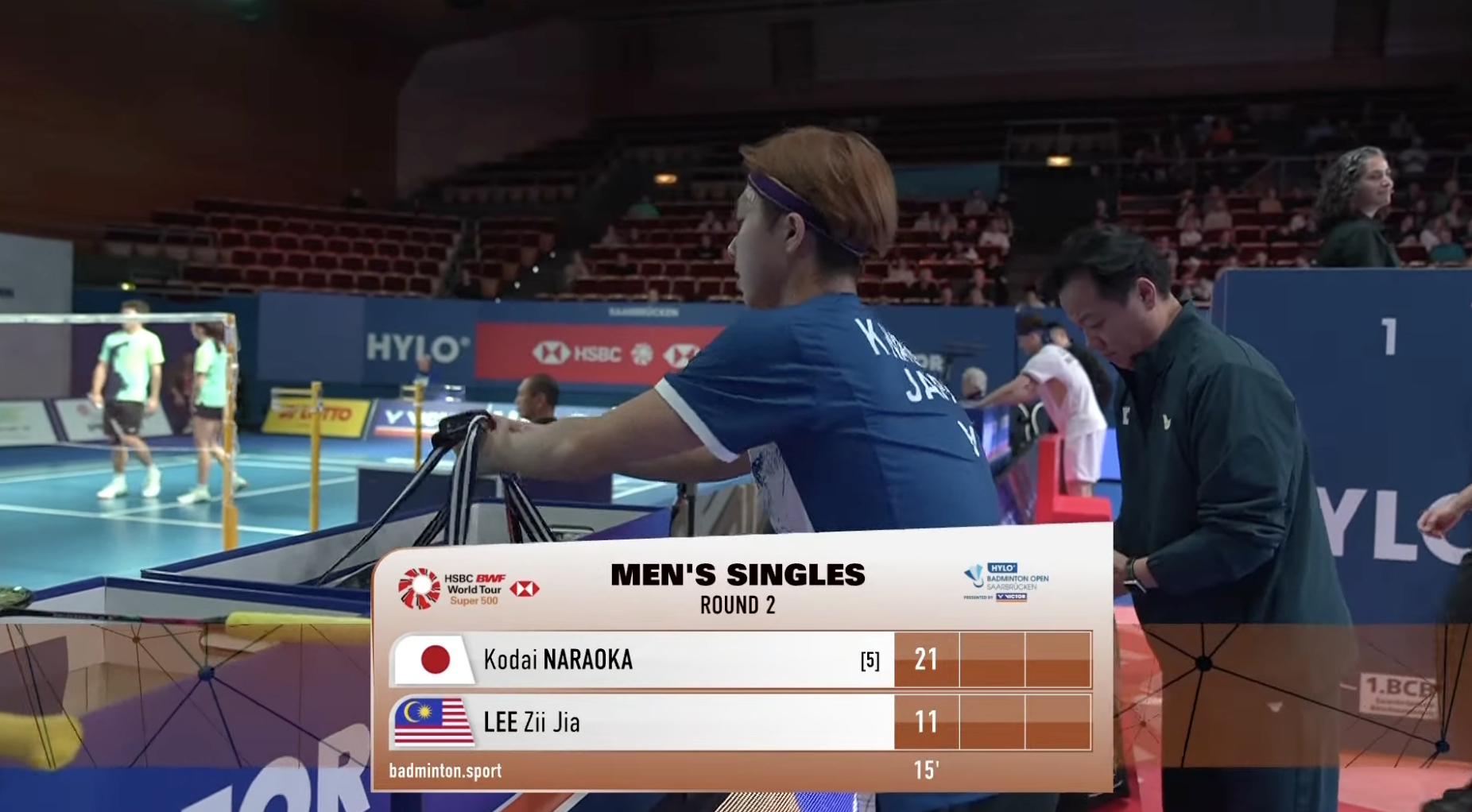 奈良冈功大🇯🇵 21-11 🇲🇾李梓嘉2026年海露羽毛球公开赛羽毛球[