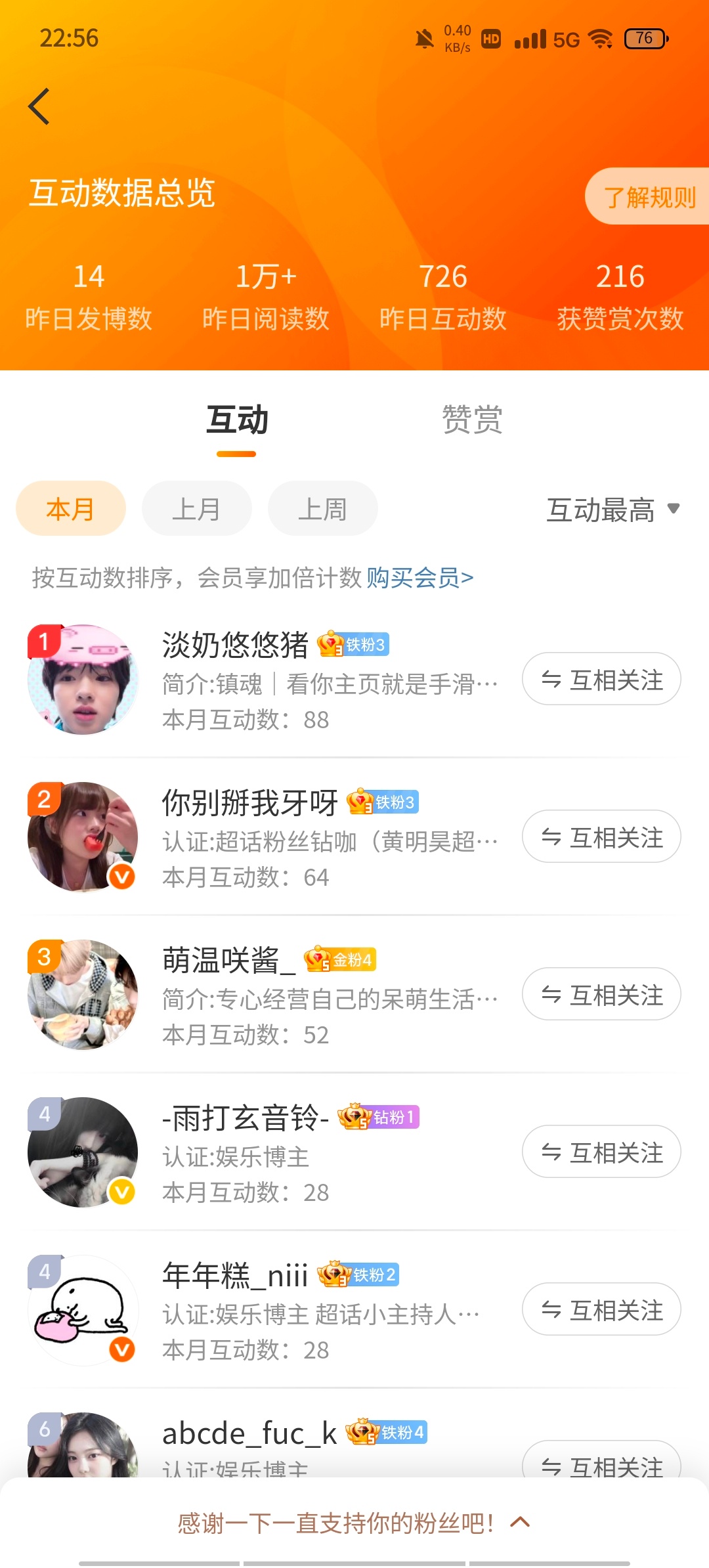 就是这个月，你们懂的，好吧 
