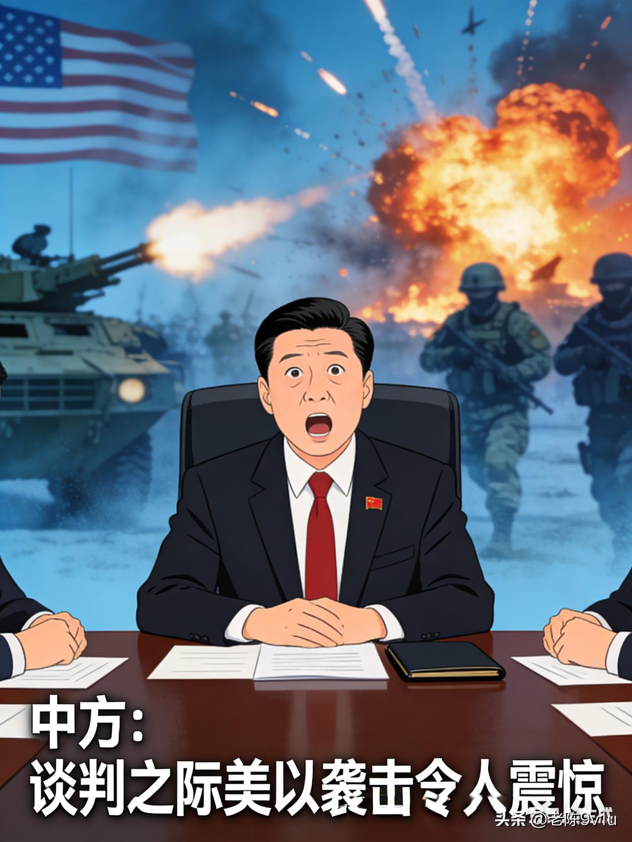 1. 强烈谴责：美以悍然空袭伊朗，违反联合国宪章，反对国际关系中使用武力 
​