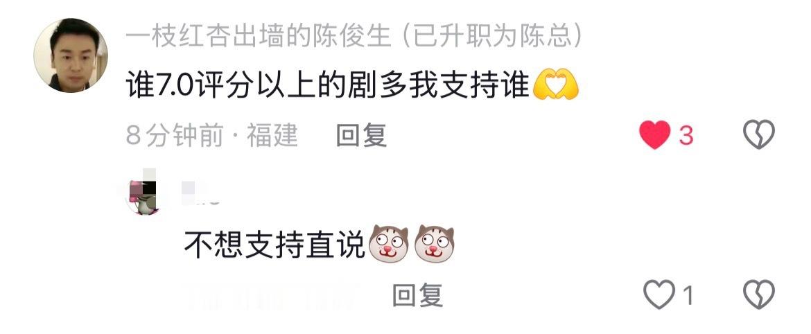 不想支持直说