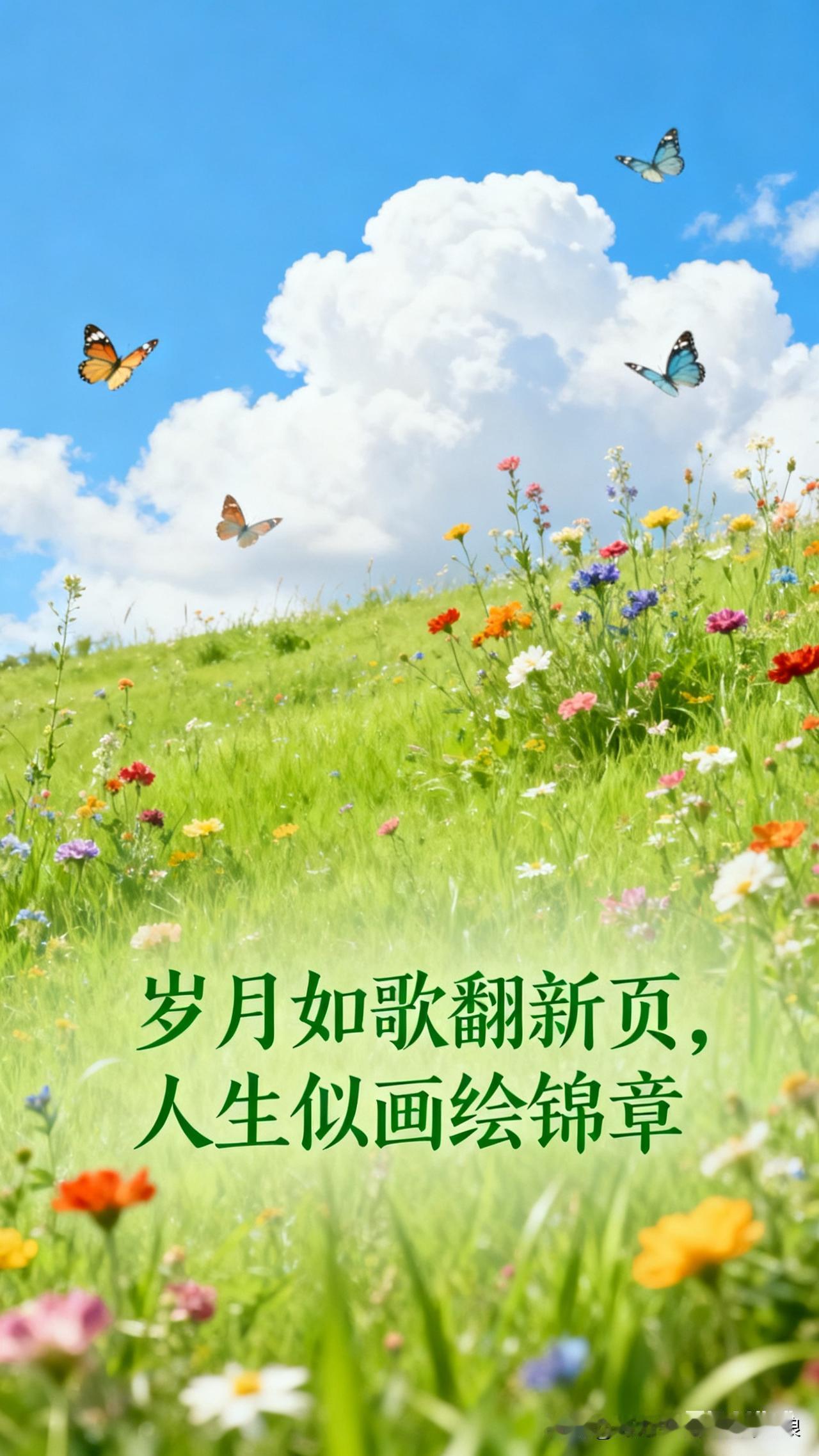 岁月如歌翻新页，人生似画绘锦章。新的一年，愿日子有光，抬头有喜，事事皆顺意✨
