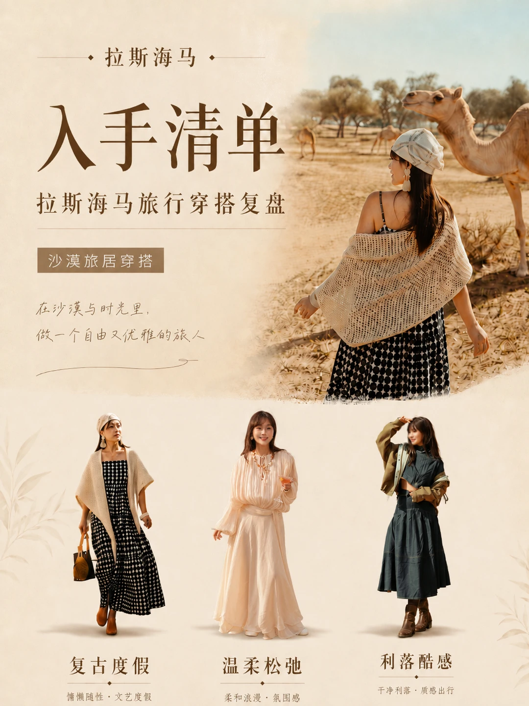 入手清单|野奢沙漠旅行穿搭复盘look👗