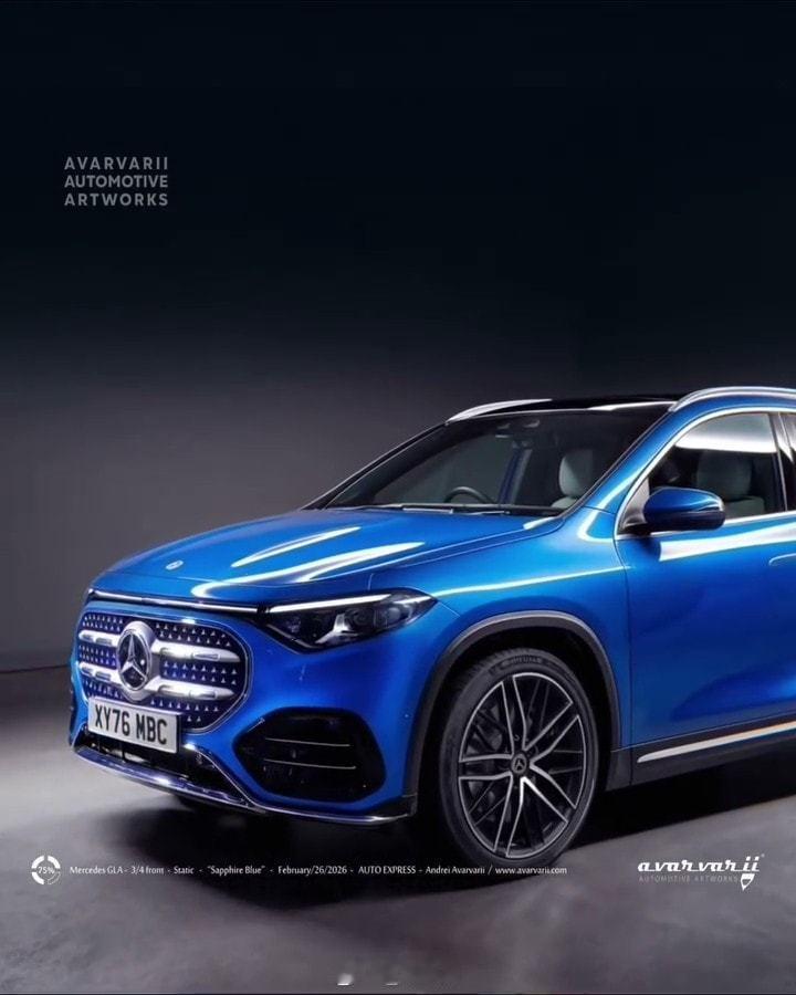 奔驰下一代奔驰GLA渲染图 下一代奔驰GLA渲染图，大家觉得怎么样