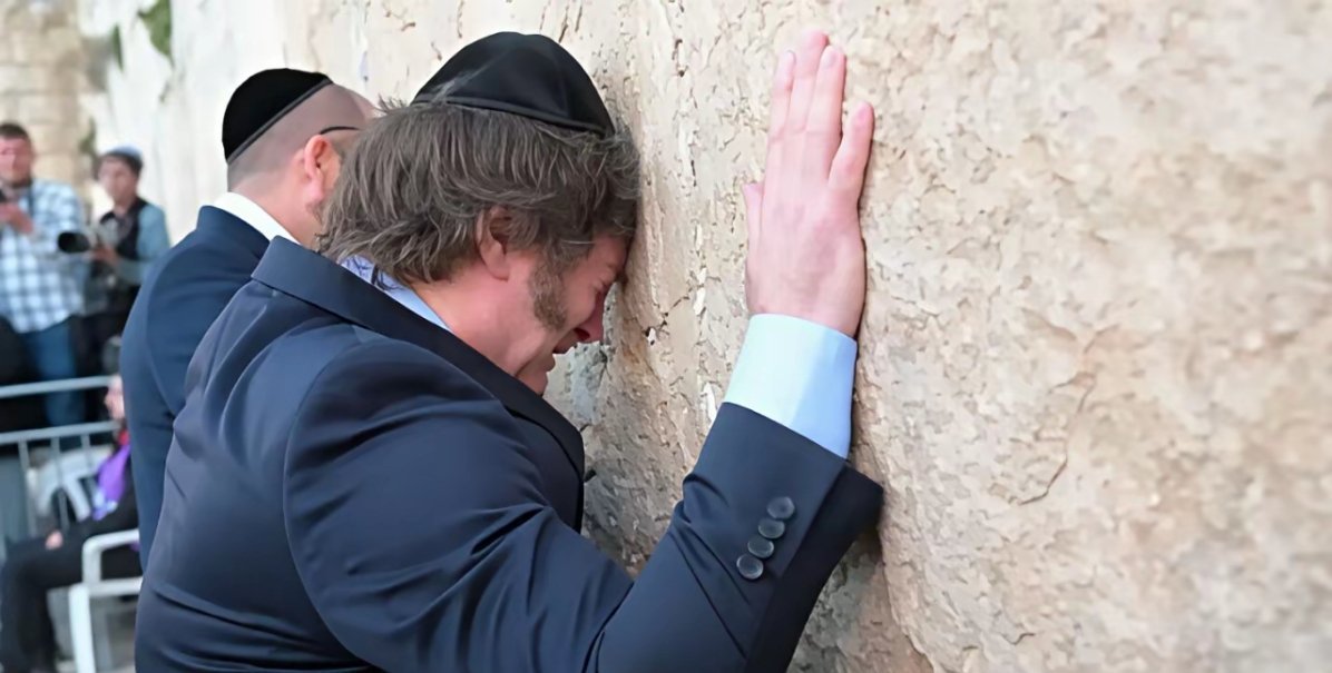 米莱再访以色列，哭墙落泪、立场拉满！ 