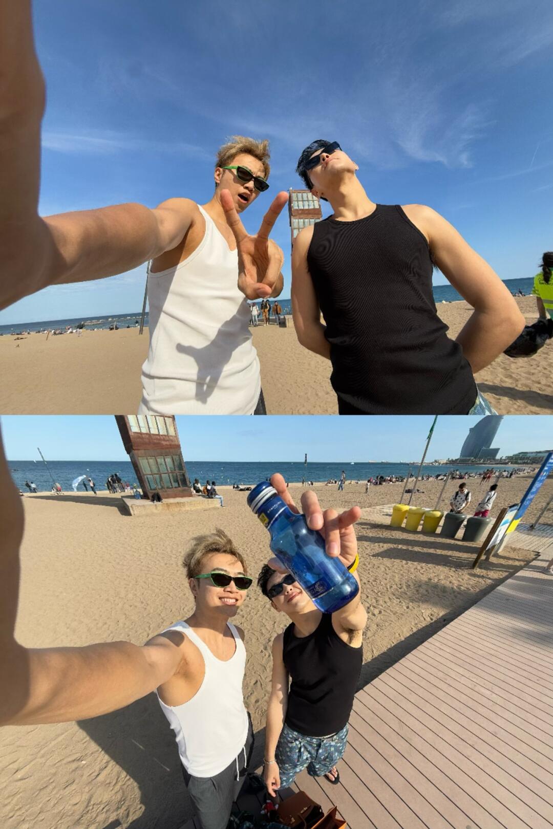 和我最好的朋友去海边玩🏖️