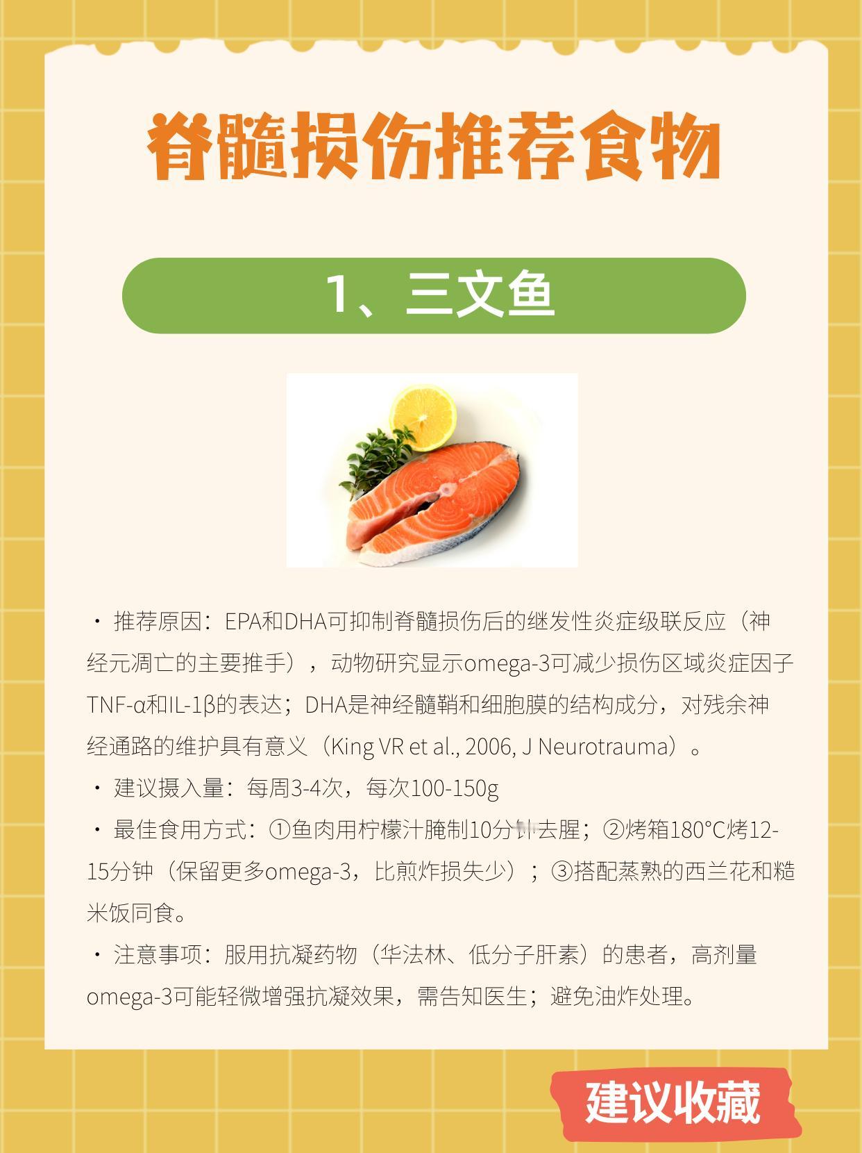 适合脊髓损伤的8类食物
脊髓损伤后，身体的代谢发生了根本性的改变。
下肢肌肉废用