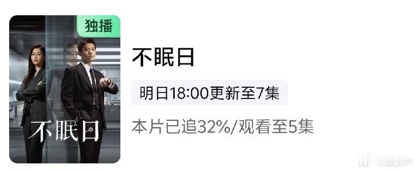 《不眠日》真实口碑我，已经看完5集了，没让我失望 ​​​