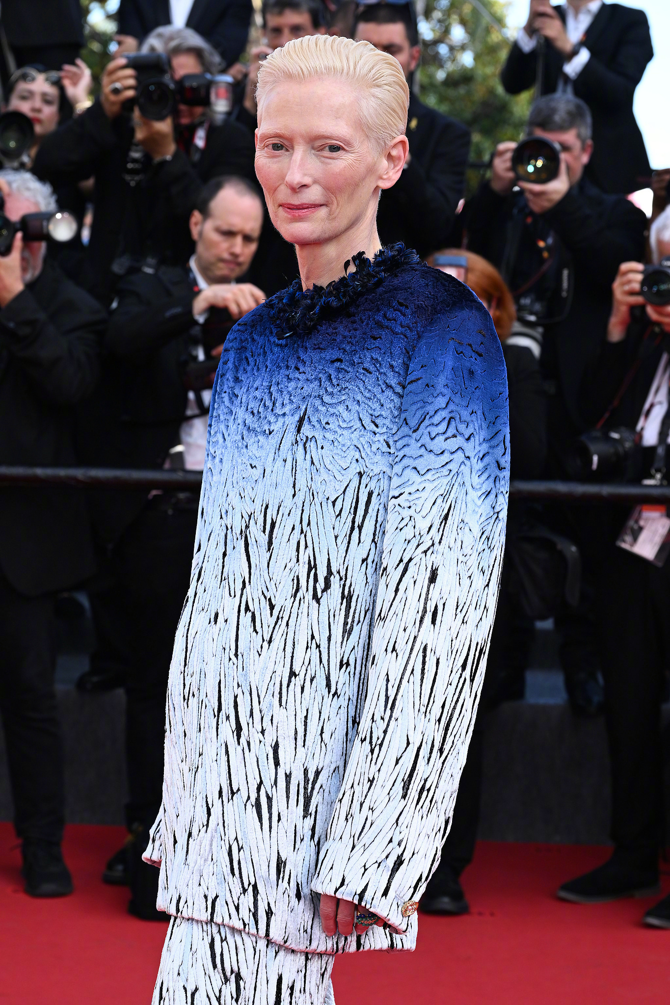 神之降临💠Tilda Swinton × 戛纳电影节红毯 ，身穿CHANEL 
