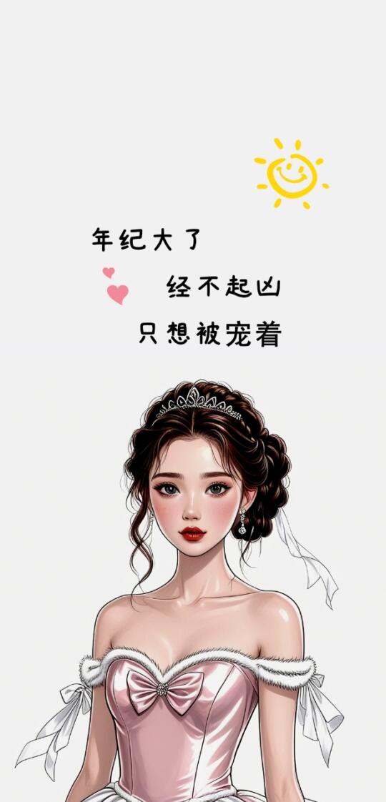 壁纸原创｜年龄大了，经不起凶～