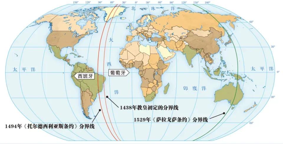 欧洲最早参与地理大发现的两个国家是葡萄牙和西班牙。

与葡萄牙人向南和向东探索的