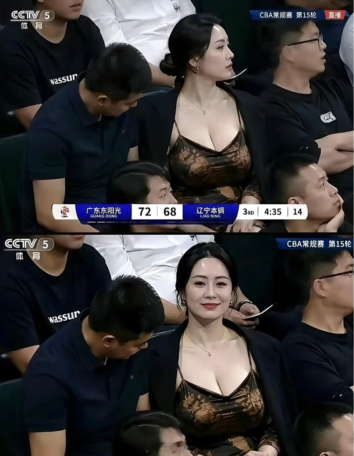 美女总部  CBA赛场上的观众美女