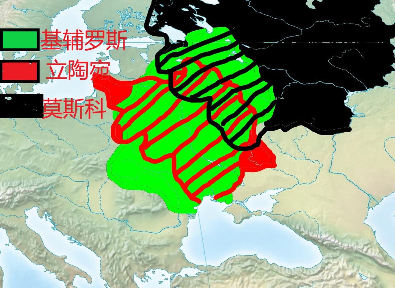 历史金帐汗国立陶宛大公国14世纪，金帐汗国走向衰落，立陶宛大公国则处于上升期，于