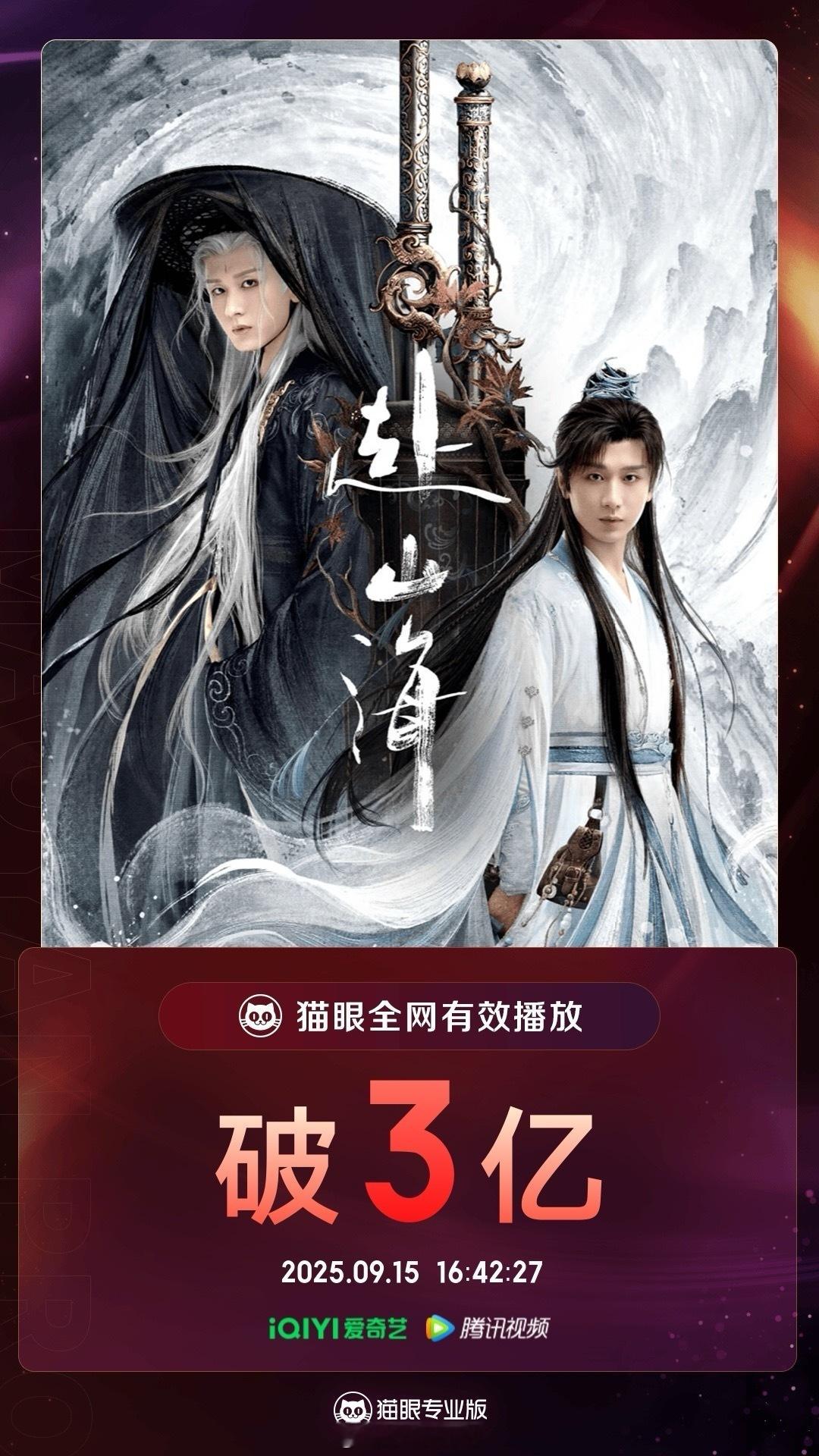 成毅领衔主演赴山海有效播放量破3亿了！冲冲冲！[努力]赴山海开播现状 ​​​