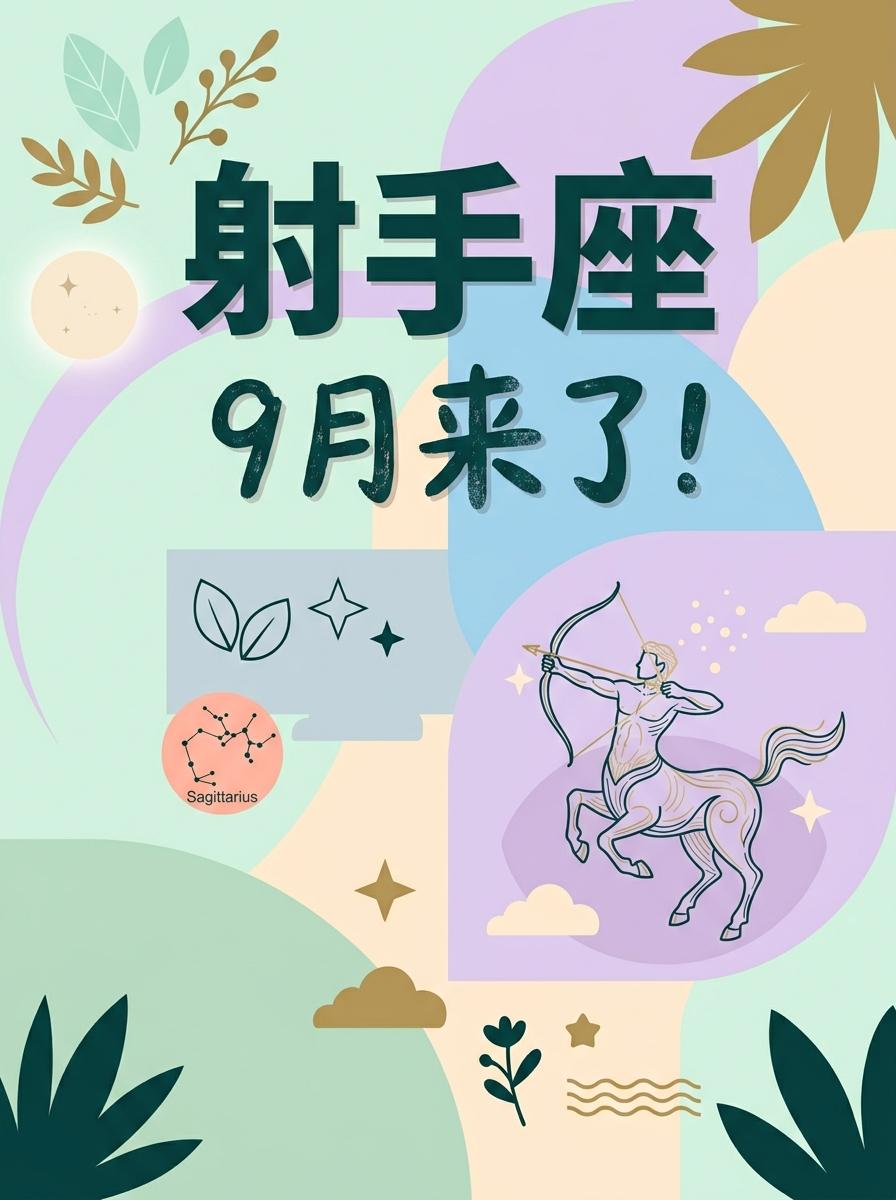 9月的射手座，低头勿燥，闷声干大事！。参考太阳+上升