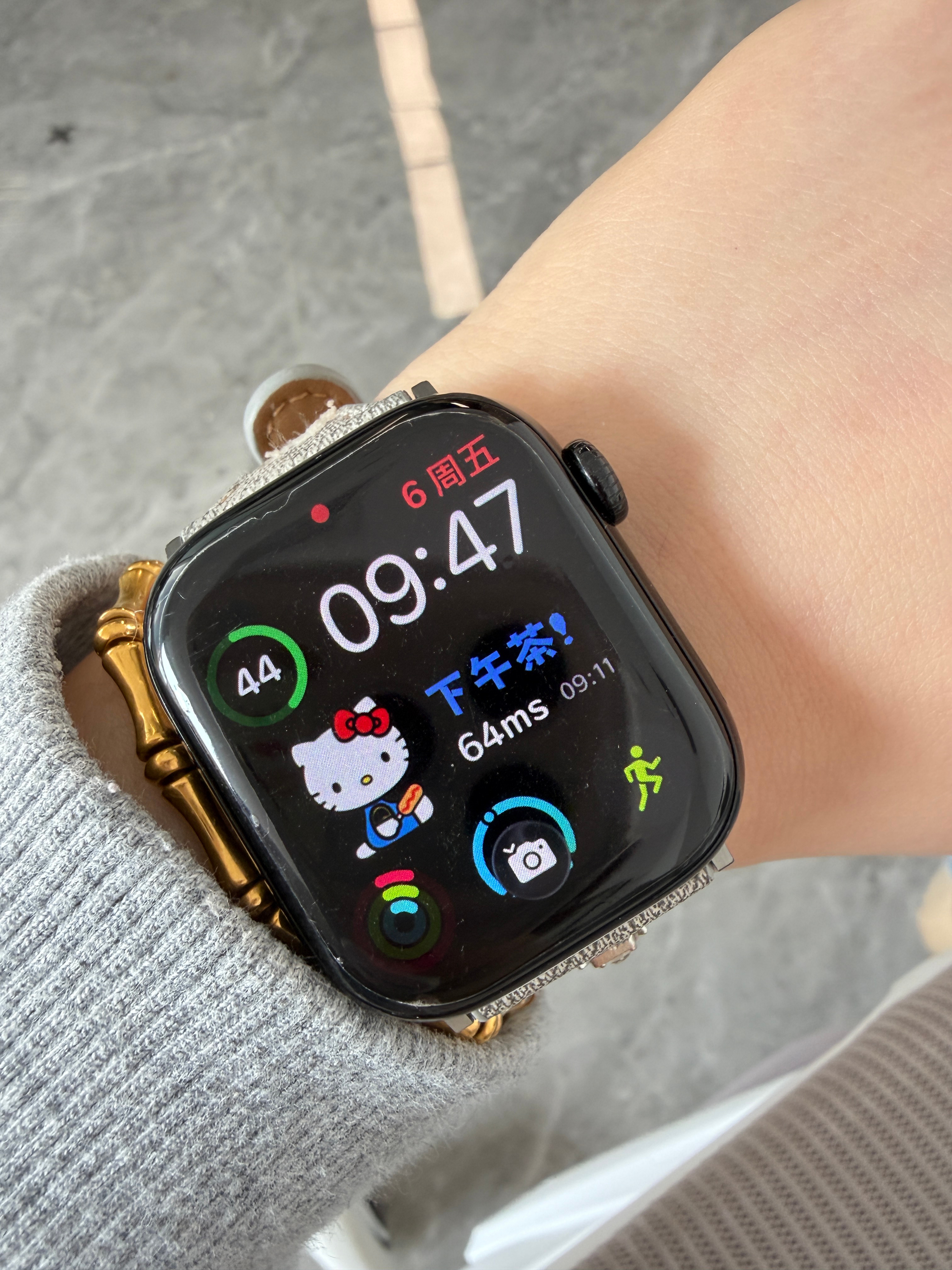 戴电子手表人的统一奇怪动作，那很多了，走到路上看有人莫名其妙的甩手，那就是了…说