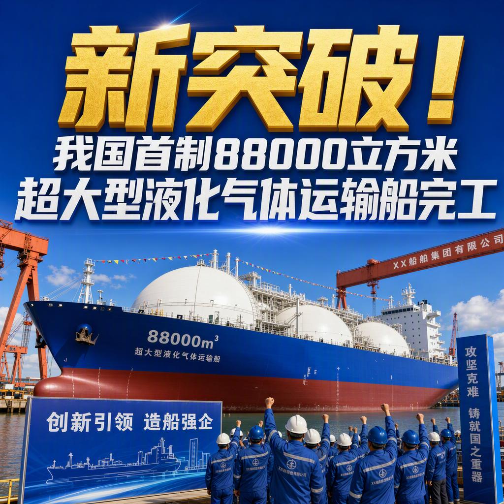 很多人以为超大型气体运输船一直是海外造船巨头的独家生意，但9月8日交付的这艘船，