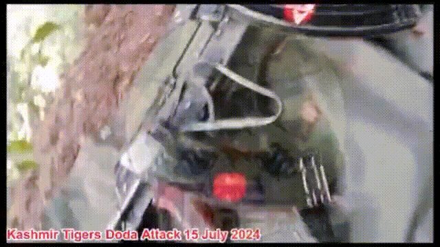 7月18日，克什米尔游击队，“克什米尔猛虎”组织在7月15日，印度军队侵占的克什