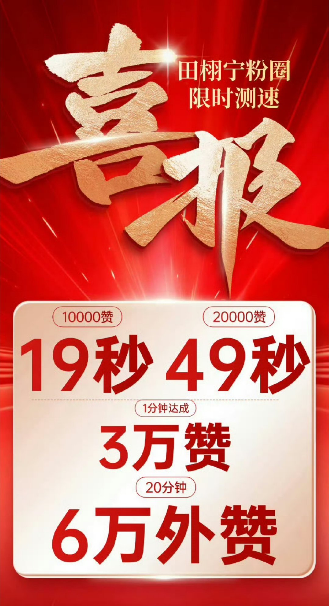 田栩宁粉丝今晚测速什么水平🎤 ​​​