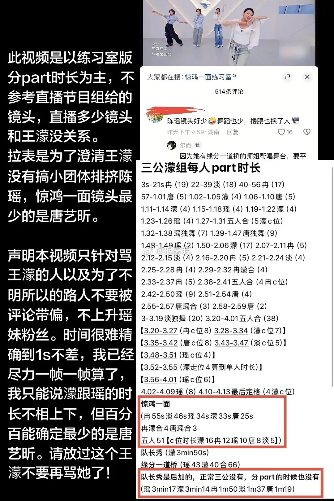 乘风2026｜唐艺昕看了网友分析也不舒服了… 