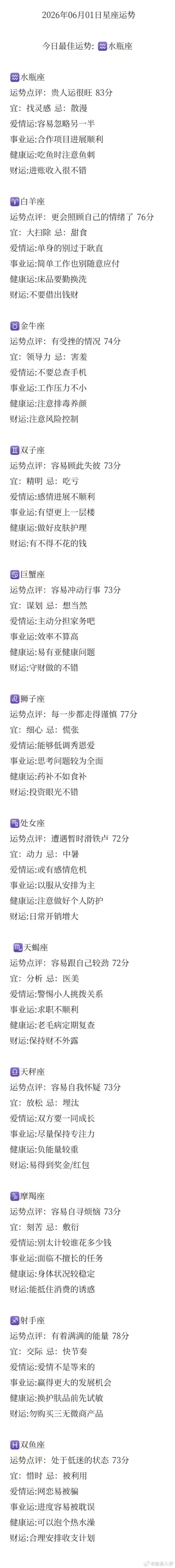 六一星座运势♈大家儿童节快乐 ʔ•̫͡•ʕ 