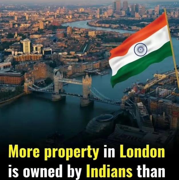 印度人已经实质上占领伦敦！
自从2025年8月开始，印度裔族群在英国伦敦拥有的房