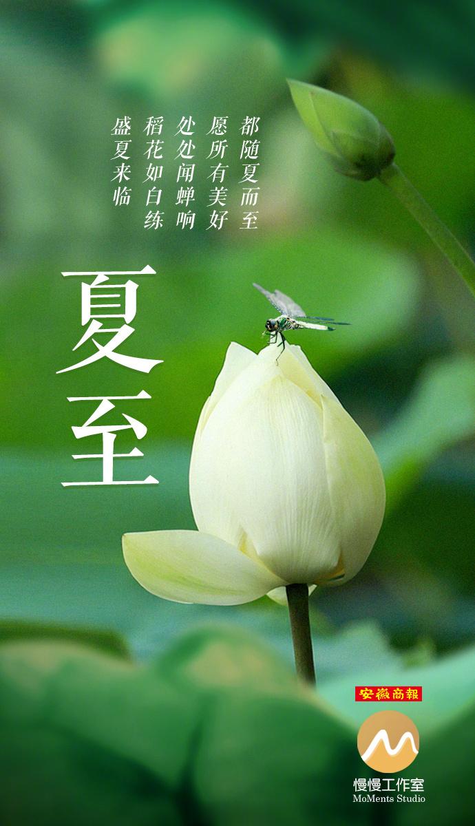 【愿所有美好，都随夏而至】今日22时58分，#夏至#，这是二十四节气中的第十个节