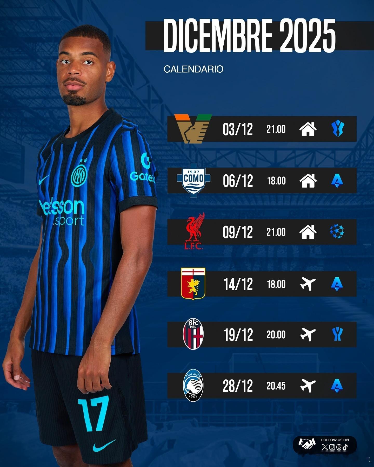 国际米兰12月份赛程国际米兰意甲