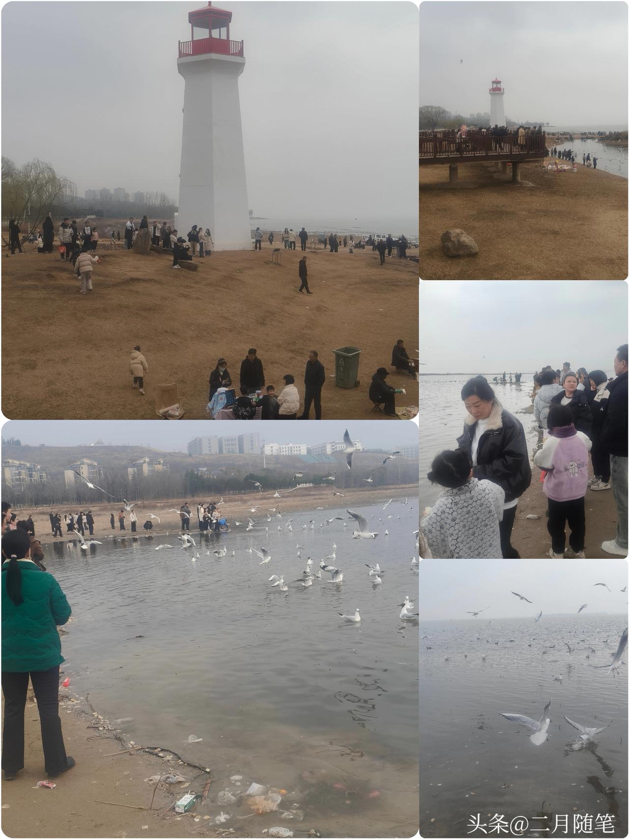 今天是正月十五元宵节。
我在湖边给全国的家人们拜年啦！

您看这湖边有多热闹，