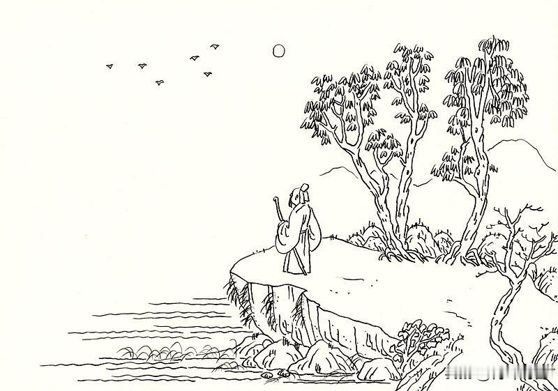 七律·秋思
西风飒飒带微凉，雁字横空声暗伤。
远岫含烟连紫陌，近江映日放毫光。