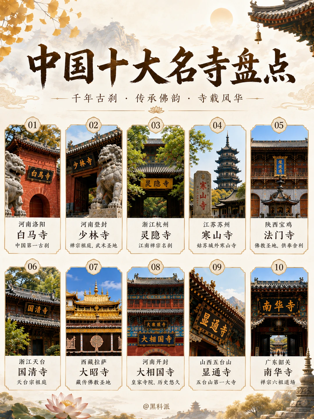 中国十大名寺盘点，你觉得漏掉了哪个？