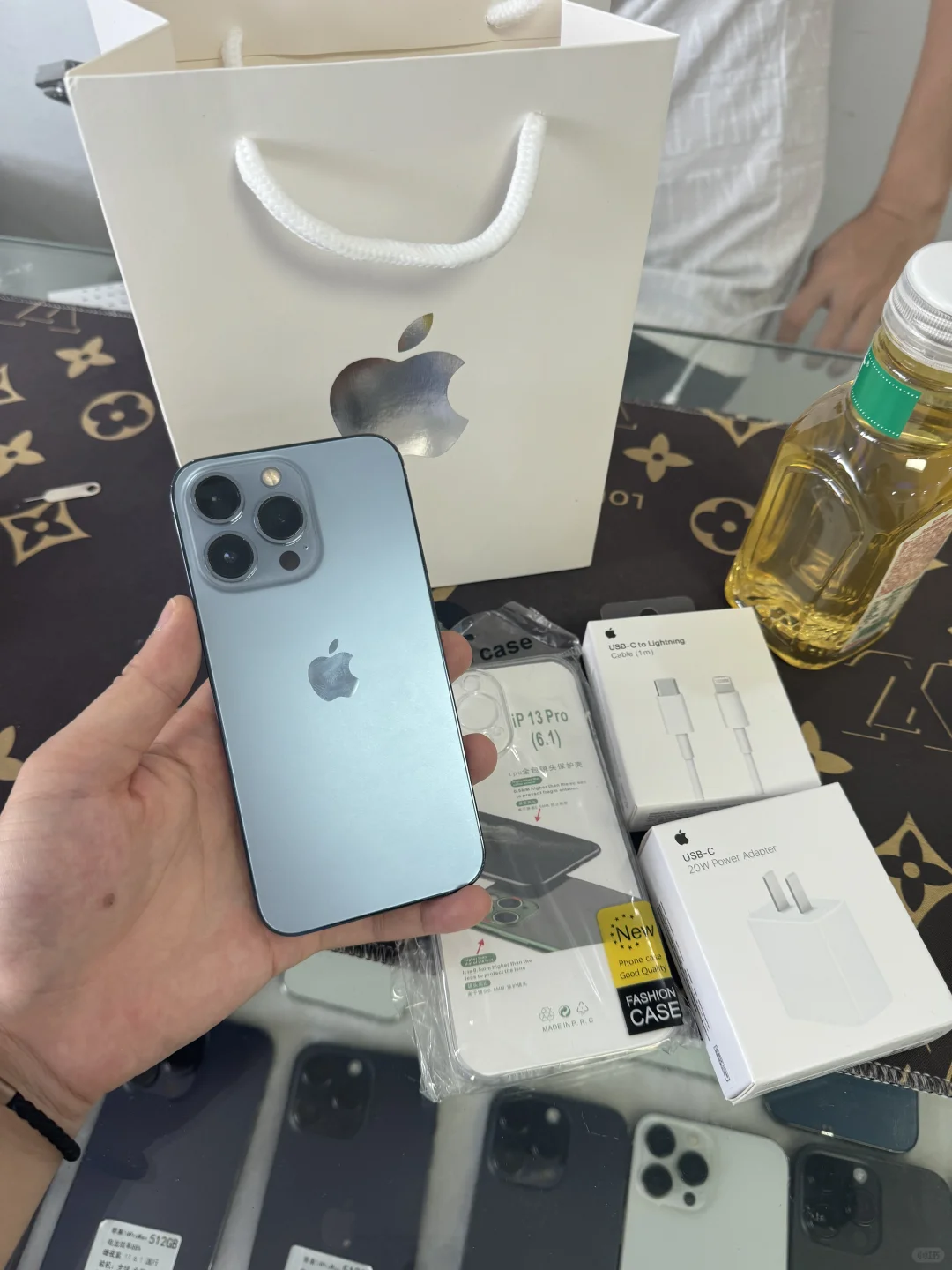 苹果13Pro蓝色256G国行全原无修📱同城闪送