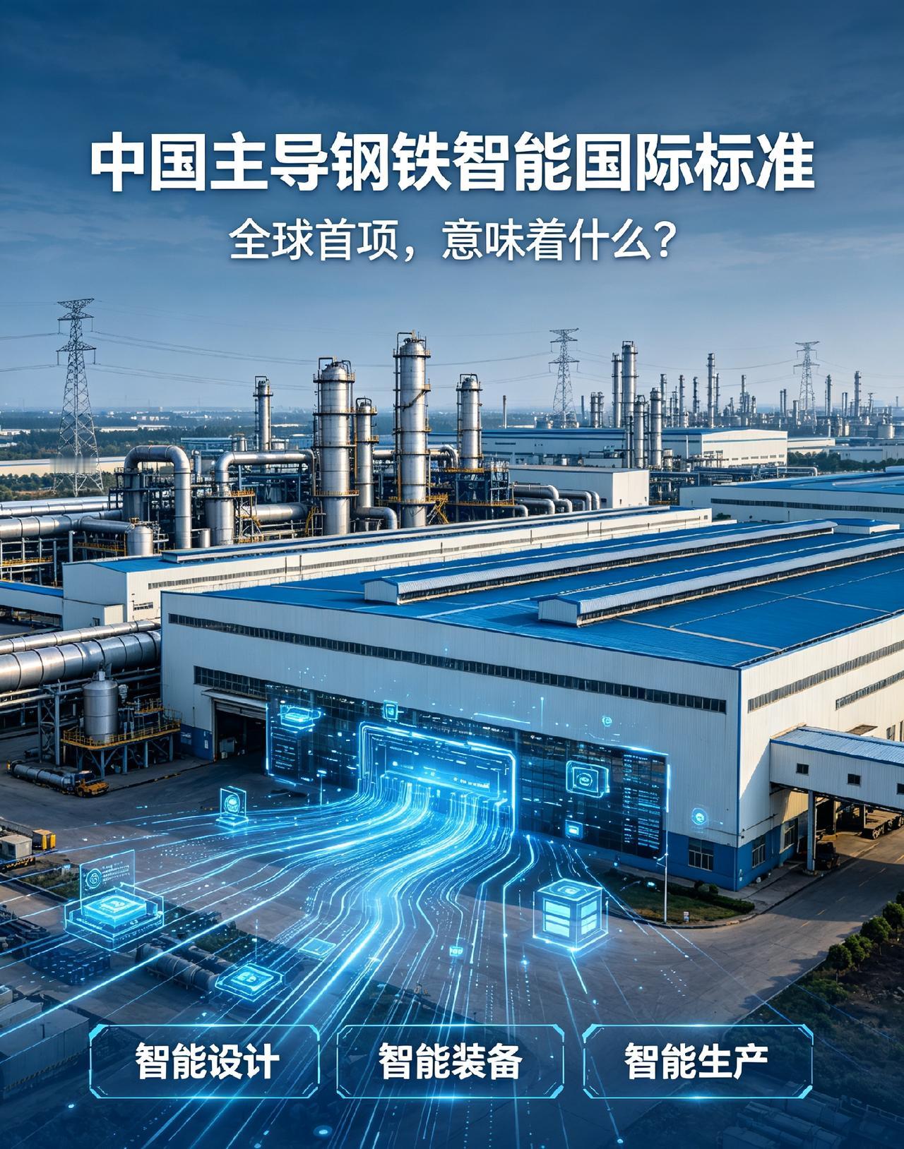 中国牵头制定钢铁智能国际标准，带来哪些实际改变？
 
全球首项钢铁智能制造国际标