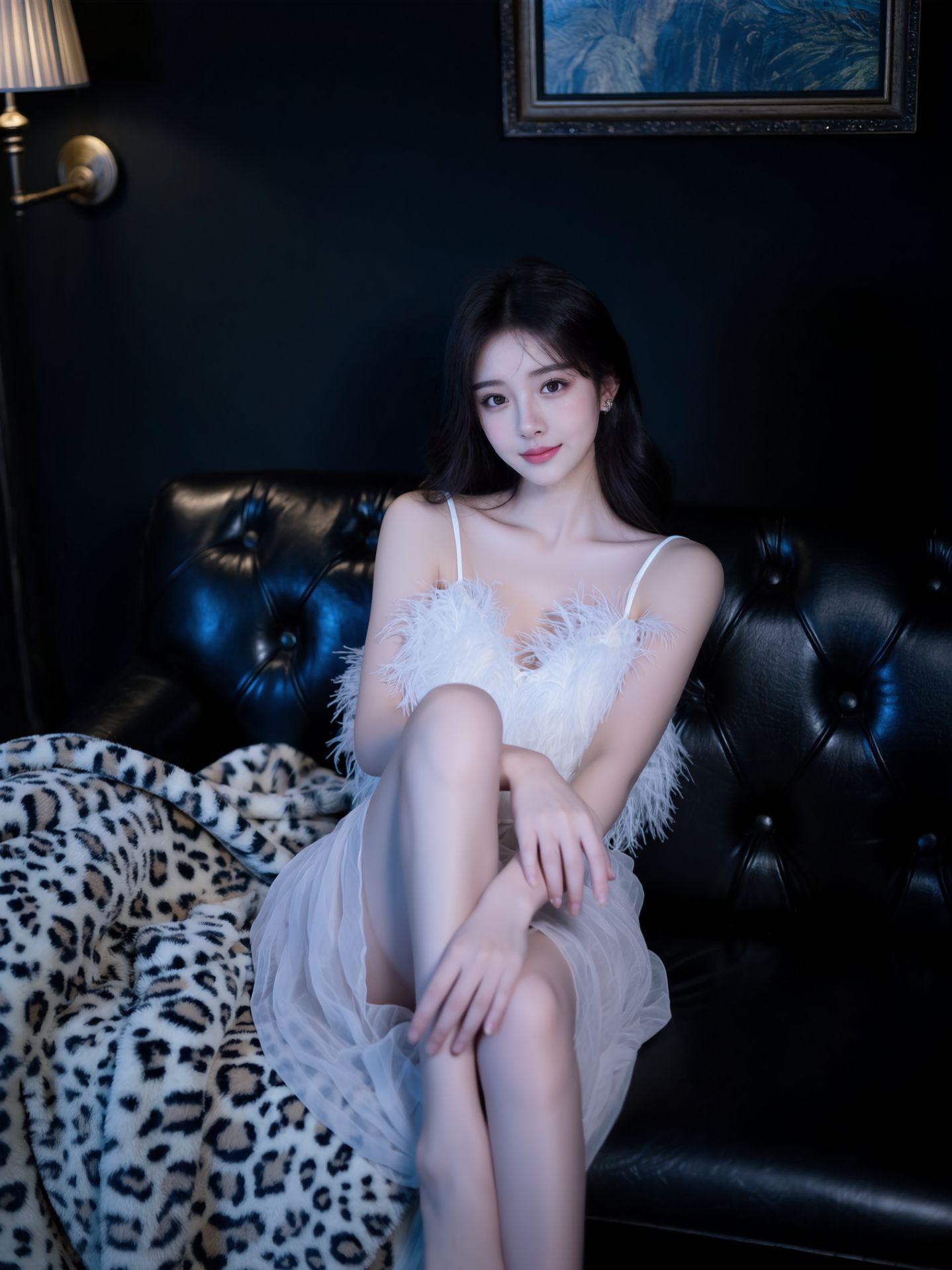 AI黯调羽毛写真