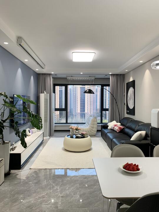 76m ²简约风小家，吸顶灯真的是咱小户型之光