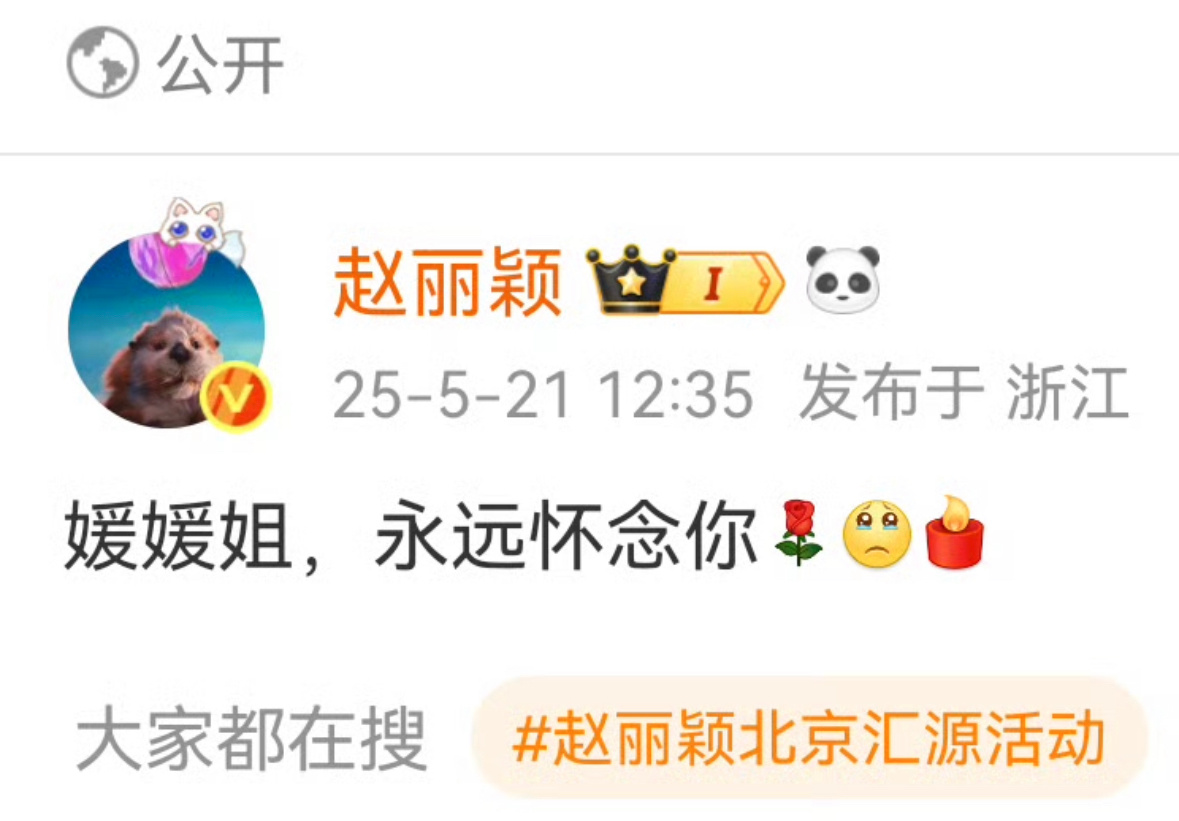 赵丽颖发文悼念朱媛媛两人合作《造城者》 ​​​