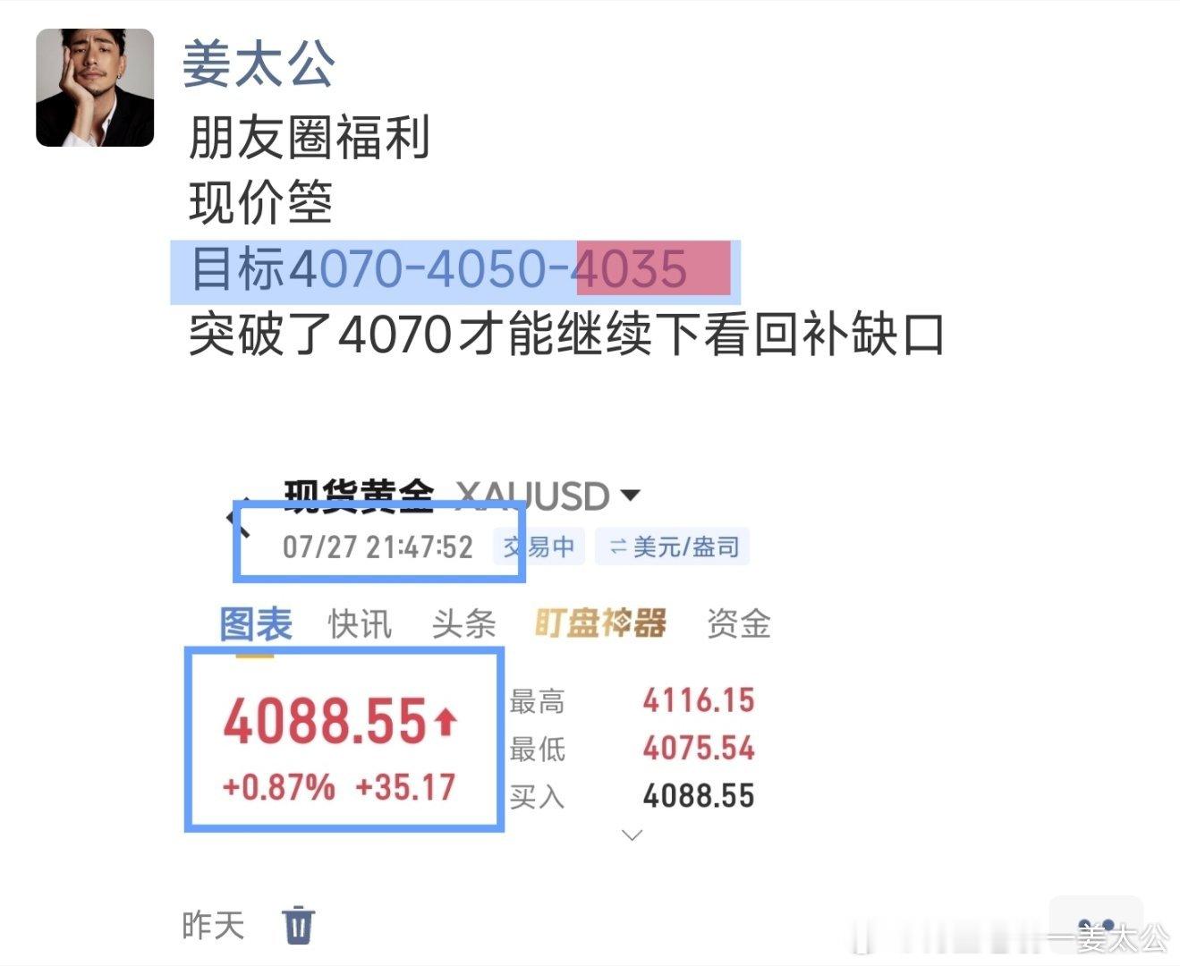 昨天提示的限价丹，全部完成88→35，53个典完成。黄金黄金白银原油每日操作建议