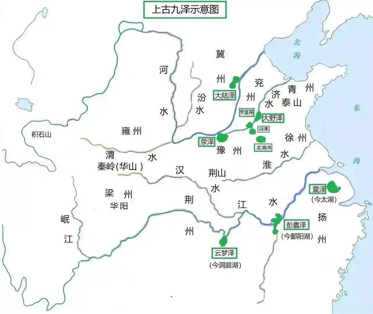 如今降水线北移，北方地区还能复刻上古九泽时期的高光盛况吗？
上古九泽是先秦记载的
