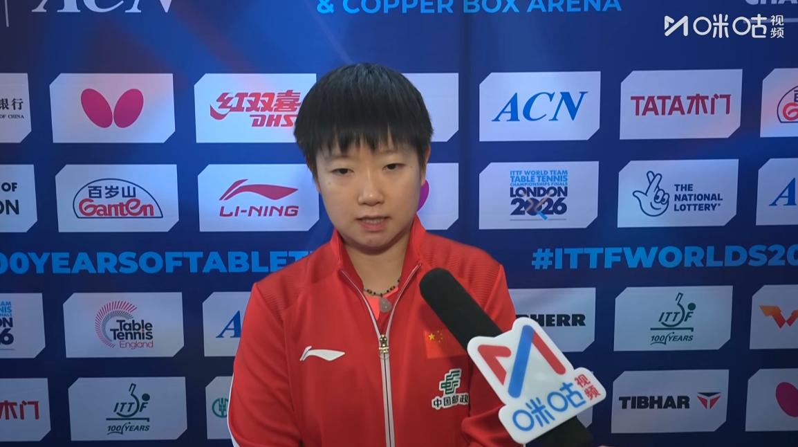 莎莎3-0横扫老将萨马拉，赛后采访时一改低调发言，称以自我发挥为中心，

记者问